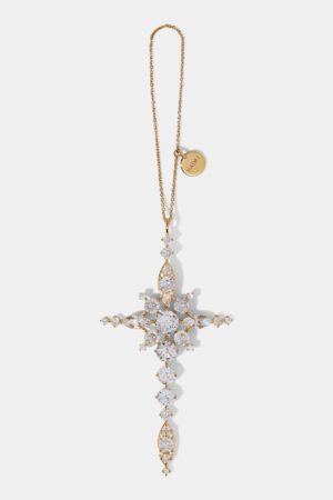 GOOD CHEER CZ CROSS ORNAMENT