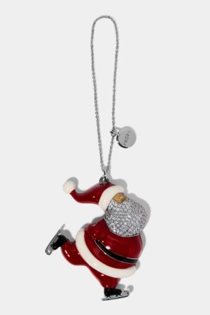 GOOD CHEER SKATING SANTA ORNAMENT