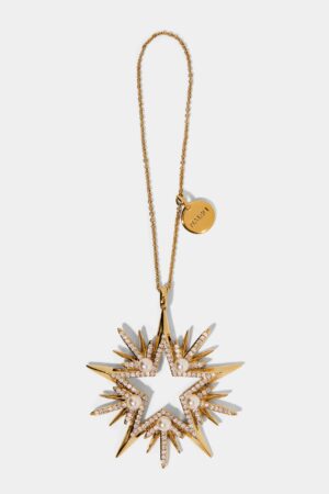 GOOD CHEER CZ AND PEARL STARBURST ORNAMENT